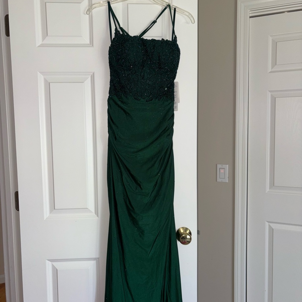 Dark green prom dress - Stacees